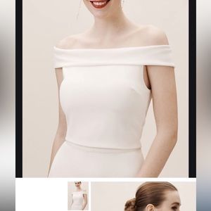 BHLDN Amy Kuschel Off Shoulder Bridal Top